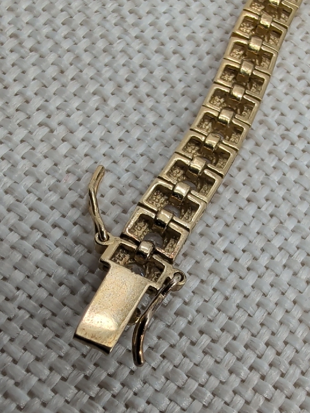 Vintage 925 Sterling Silver Gold Vermeil CZ Tennis Bracelet 7.25" - Picture 14 of 15